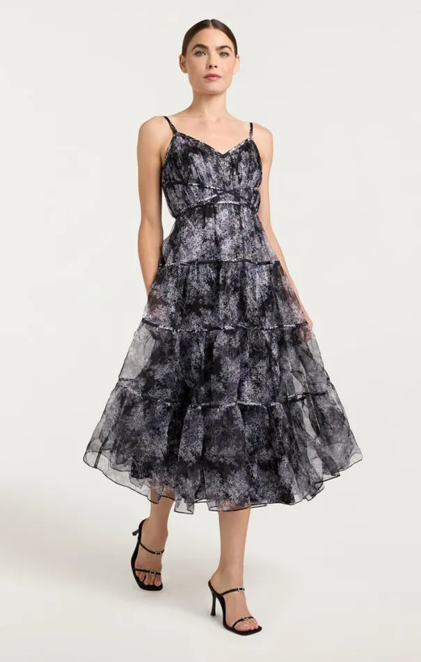 Cinq A Sept Midi Women Livvy Dress Black Multi