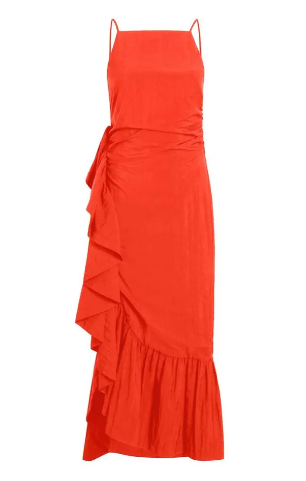 Cinq A Sept Midi Women Neena Dress Cherry Tomato