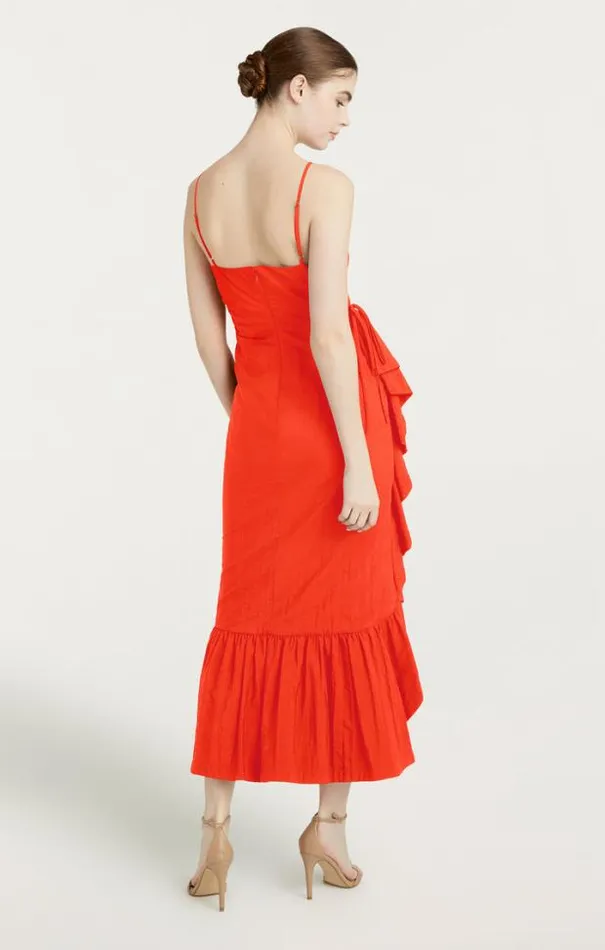 Cinq A Sept Midi Women Neena Dress Cherry Tomato