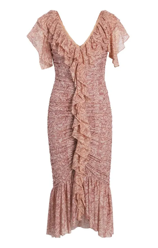 Cinq A Sept Midi Women Paola Dress Blusher Multi