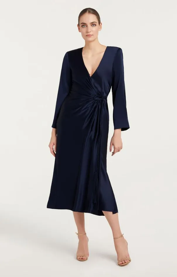 Cinq A Sept Midi Women Serena Dress Navy