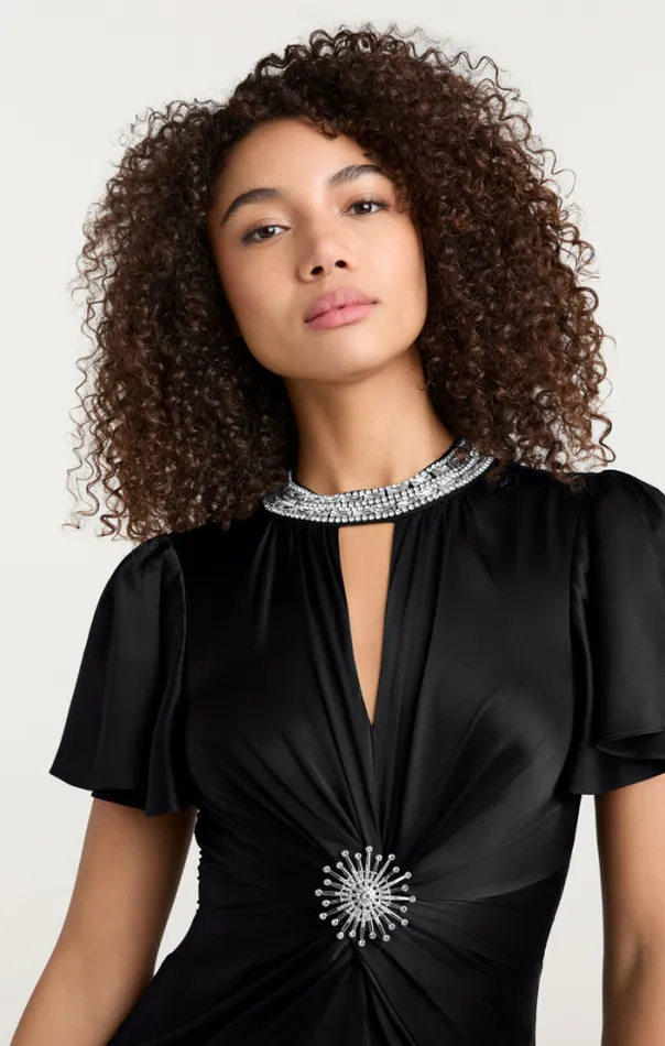 Cinq A Sept Midi Women Sharma Dress Black