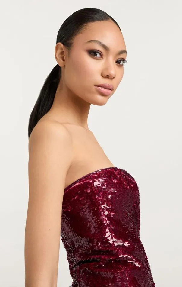 Cinq A Sept Midi Women Shea Dress Oxblood
