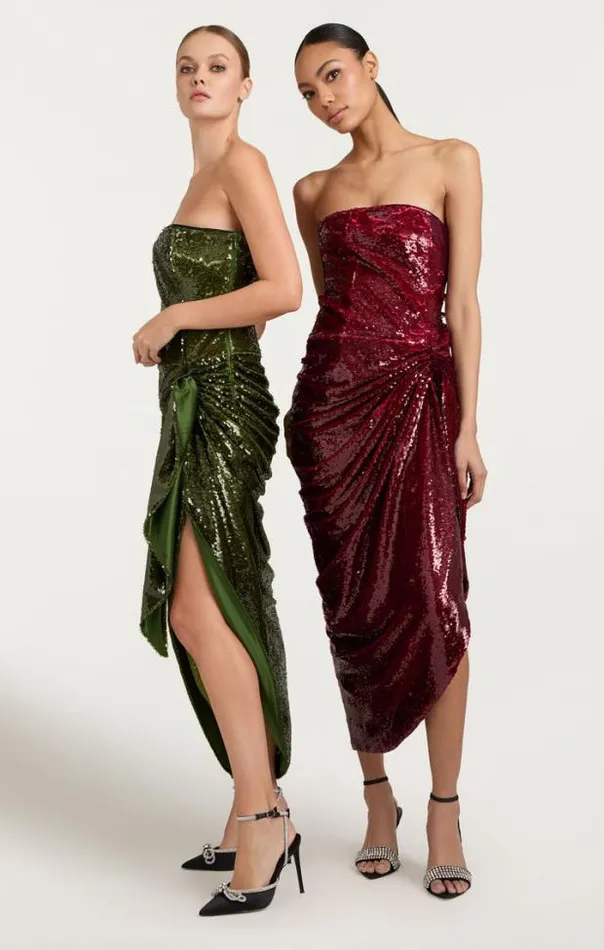 Cinq A Sept Midi Women Shea Dress Oxblood