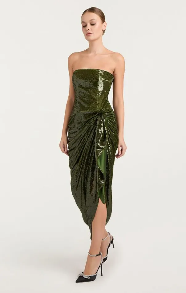 Cinq A Sept Midi Women Shea Dress Seaweed