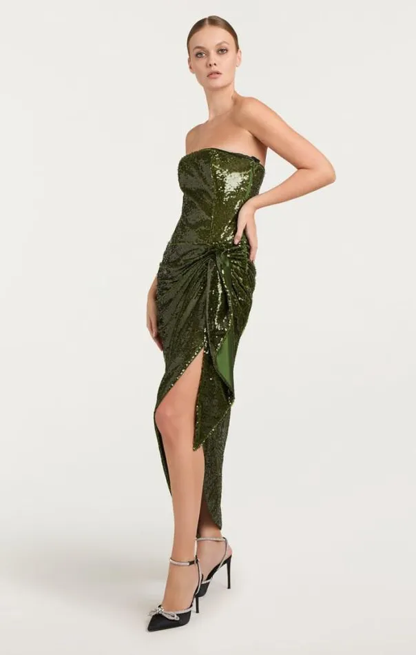 Cinq A Sept Midi Women Shea Dress Seaweed