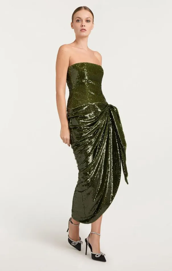 Cinq A Sept Midi Women Shea Dress Seaweed