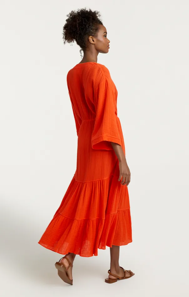 Cinq A Sept Midi Women Torey Dress Cherry Tomato