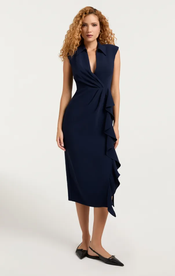 Cinq A Sept Midi Women Tori Dress Navy