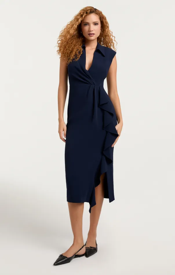 Cinq A Sept Midi Women Tori Dress Navy