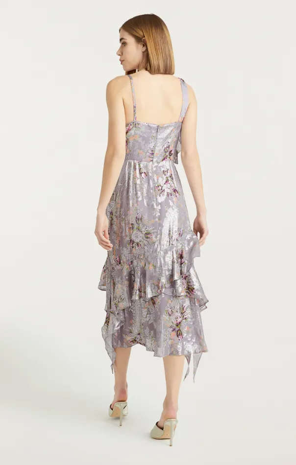 Cinq A Sept Midi Women Trevor Dress Grey Multi