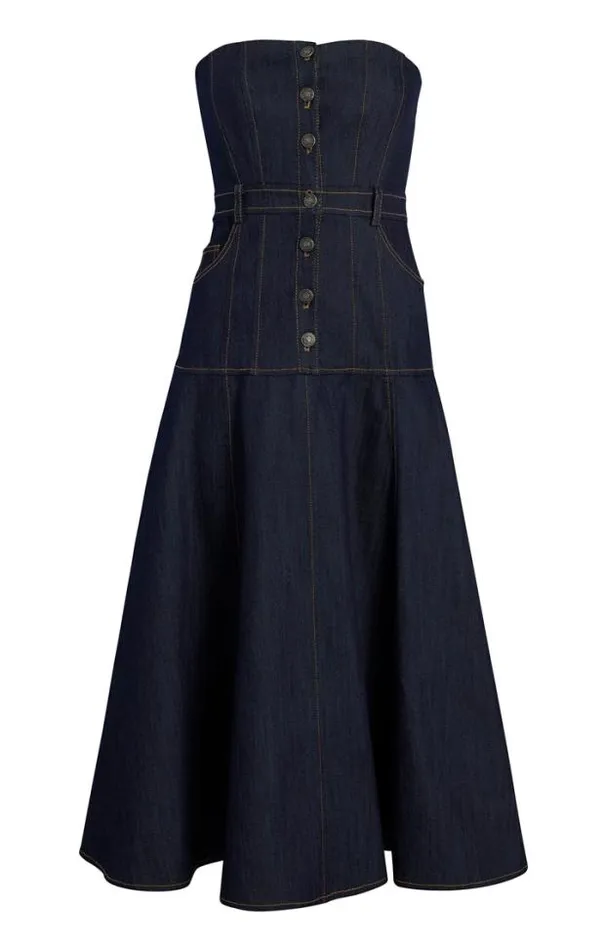 Cinq A Sept Midi Women Veena Dress Indigo