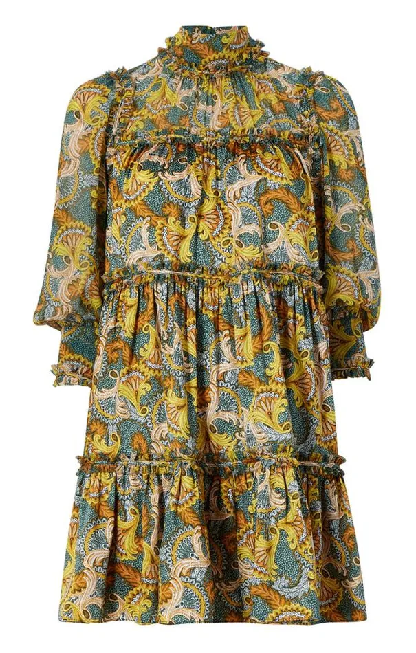 Cinq A Sept Mini Women Brady Dress Eucalyptus Multi