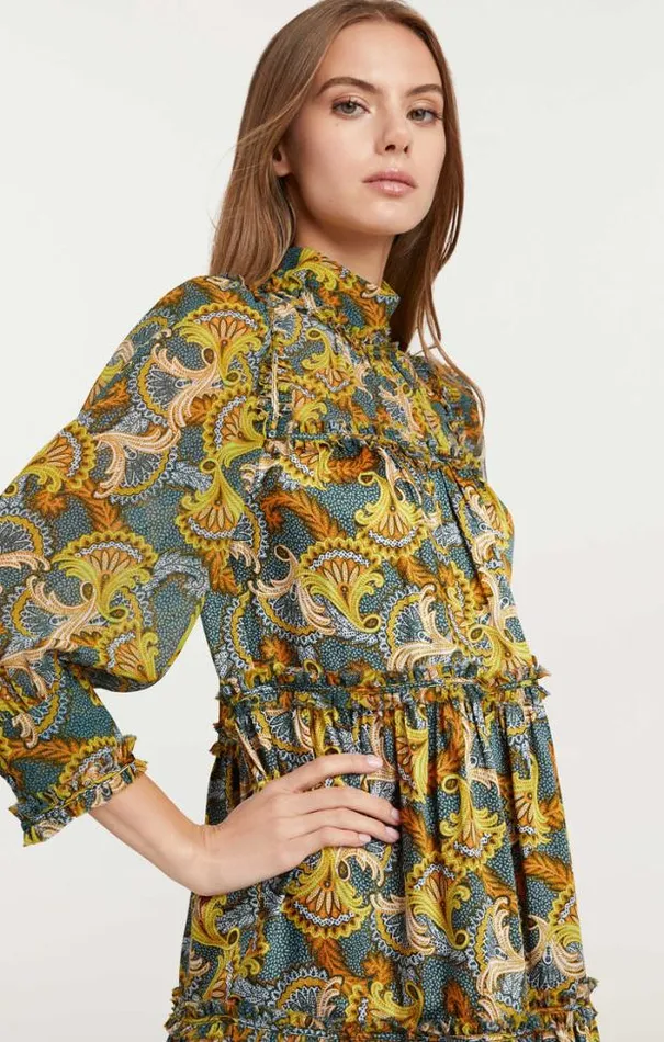 Cinq A Sept Mini Women Brady Dress Eucalyptus Multi