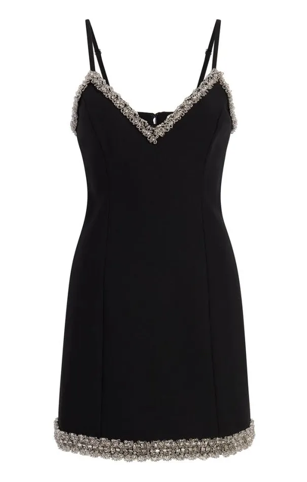 Cinq A Sept Mini Women Chunky Bead Embellished Brea Dress Black