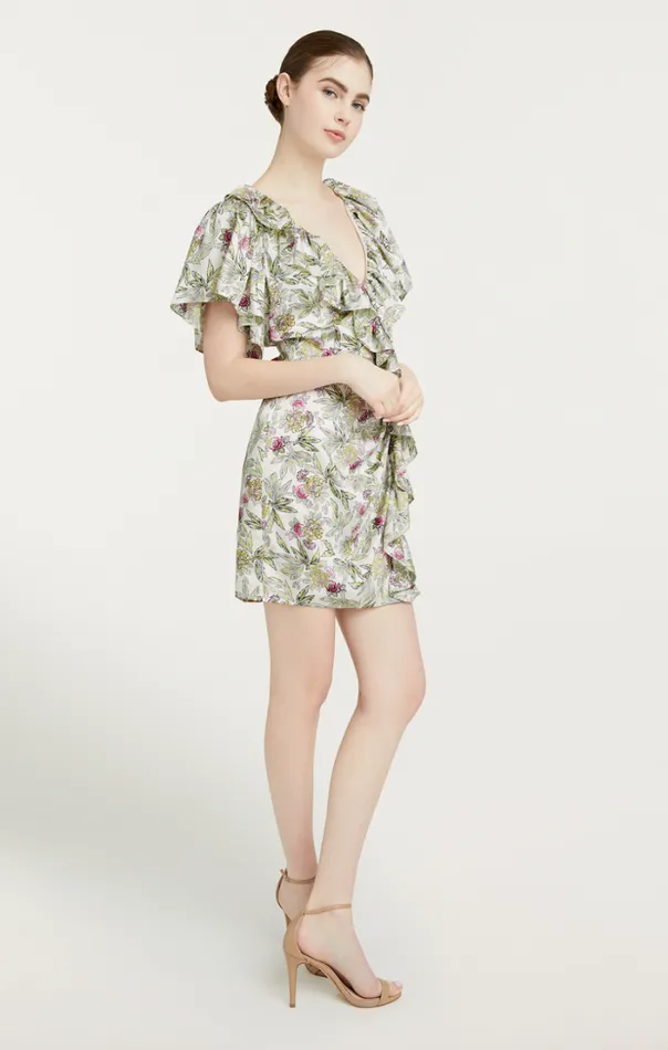 Cinq A Sept Mini Women Evans Dress Ivory Multi