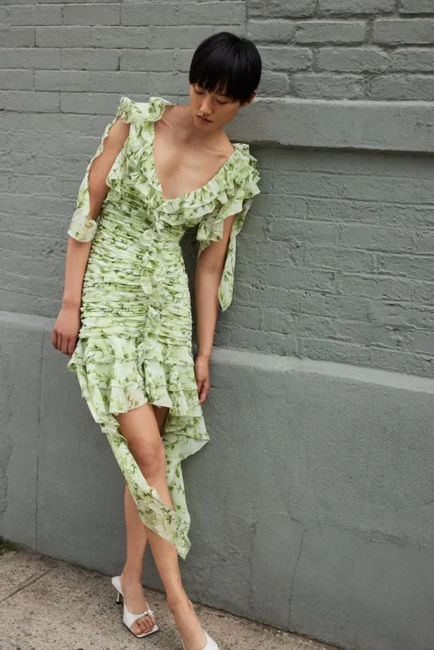 Cinq A Sept Mini Women Portra Dress Faded Mint Multi