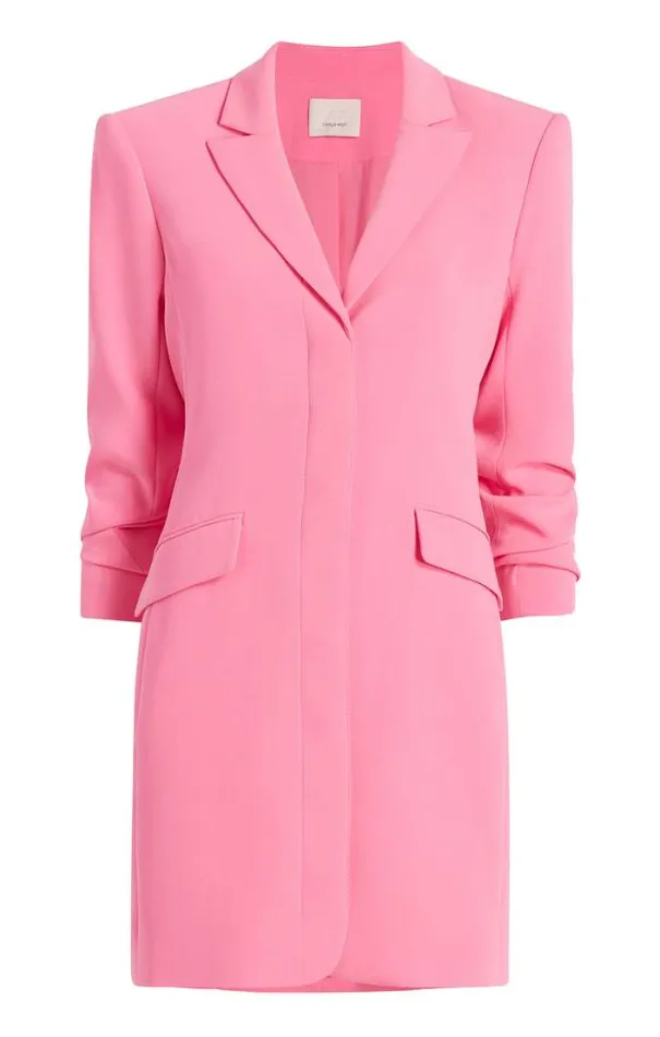 Cinq A Sept Mini Women Solid Joel Dress Neon Pink