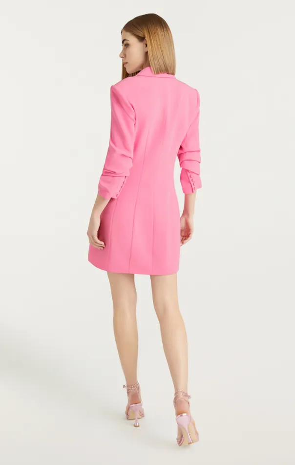 Cinq A Sept Mini Women Solid Joel Dress Neon Pink