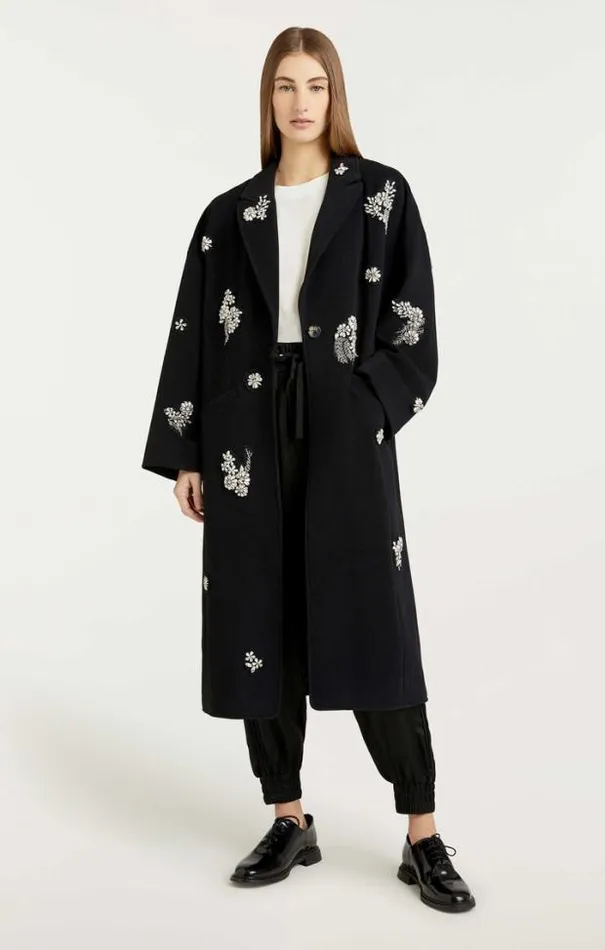 Cinq A Sept Outerwear Women Crystal Ivy Gravis Coat Black
