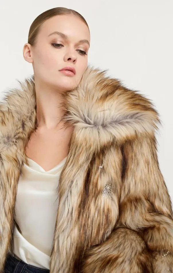 Cinq A Sept Outerwear Women Embellished Short Tenley Coat Natural