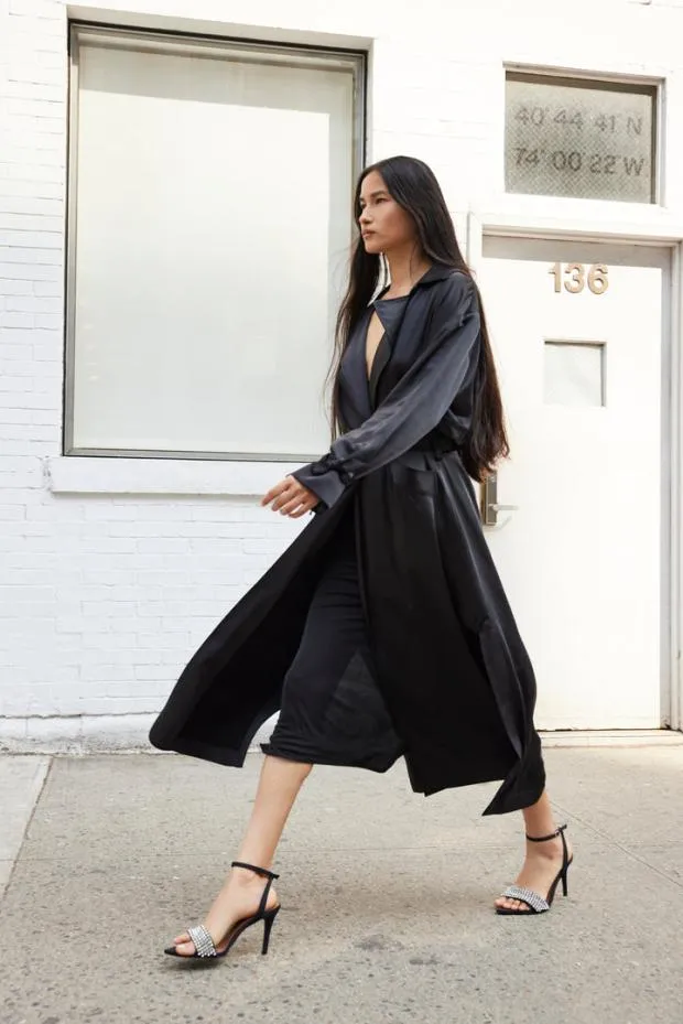 Cinq A Sept Outerwear Women Jayla Trench Black