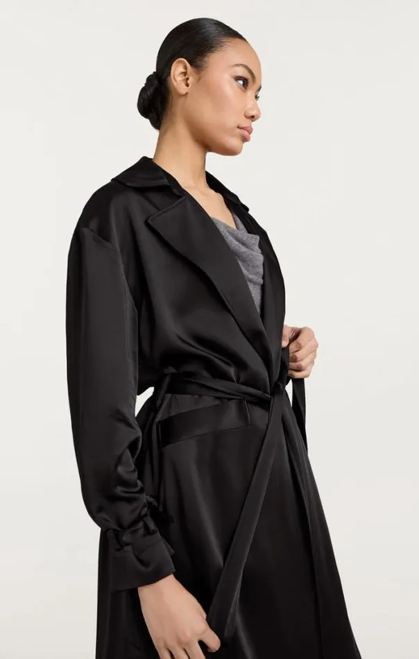 Cinq A Sept Outerwear Women Jayla Trench Black