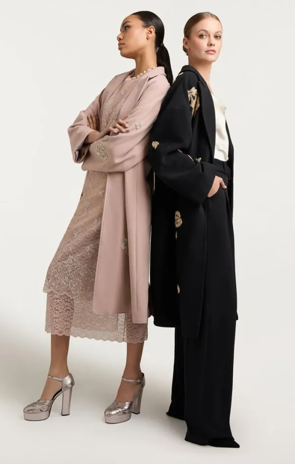Cinq A Sept Outerwear Women Rose Embellished Gravis Coat Oyster