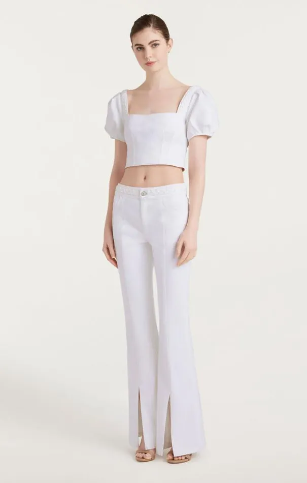 Cinq A Sept Pants Women Braided Ferna Pant White