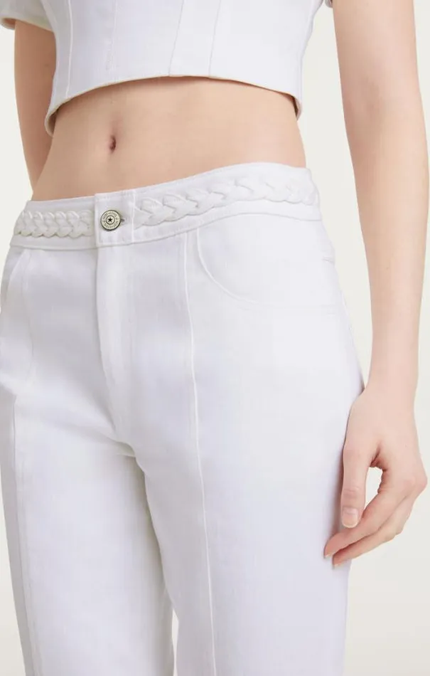 Cinq A Sept Pants Women Braided Ferna Pant White