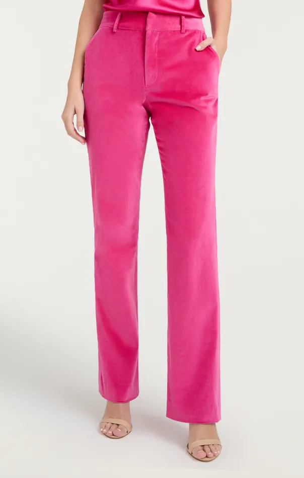 Cinq A Sept Pants Women Chenille Velvet Kerry Pant Pink Dahlia