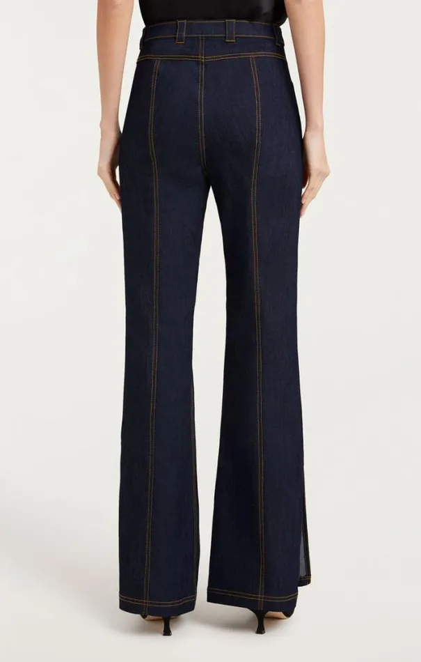 Cinq A Sept Pants Women Crystal Floral Haylie Pant Indigo