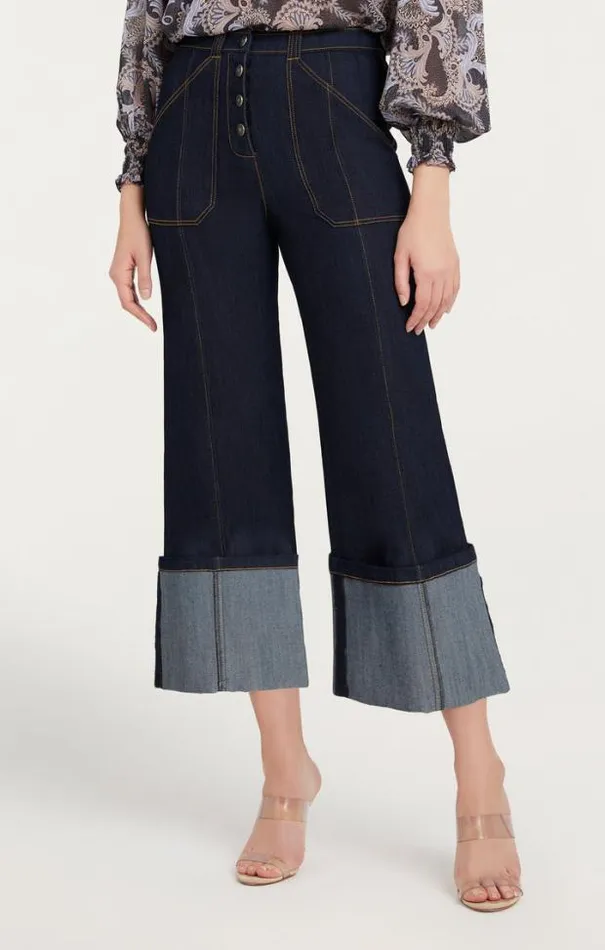 Cinq A Sept Pants Women Cuffed Benji Pant Indigo