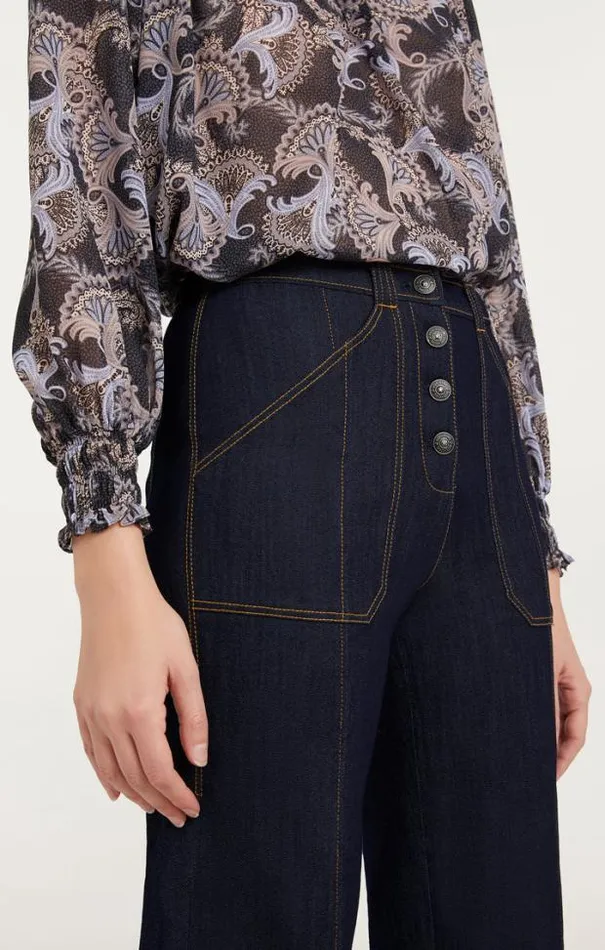 Cinq A Sept Pants Women Cuffed Benji Pant Indigo