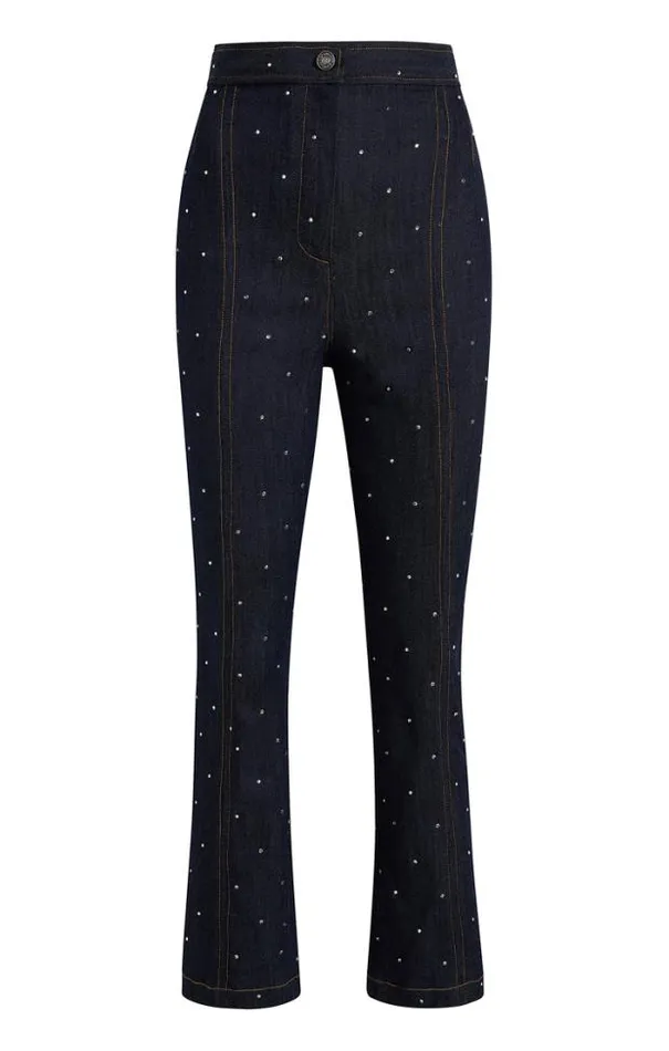 Cinq A Sept Pants Women Ditsy Rhinestone Ora Pant Indigo