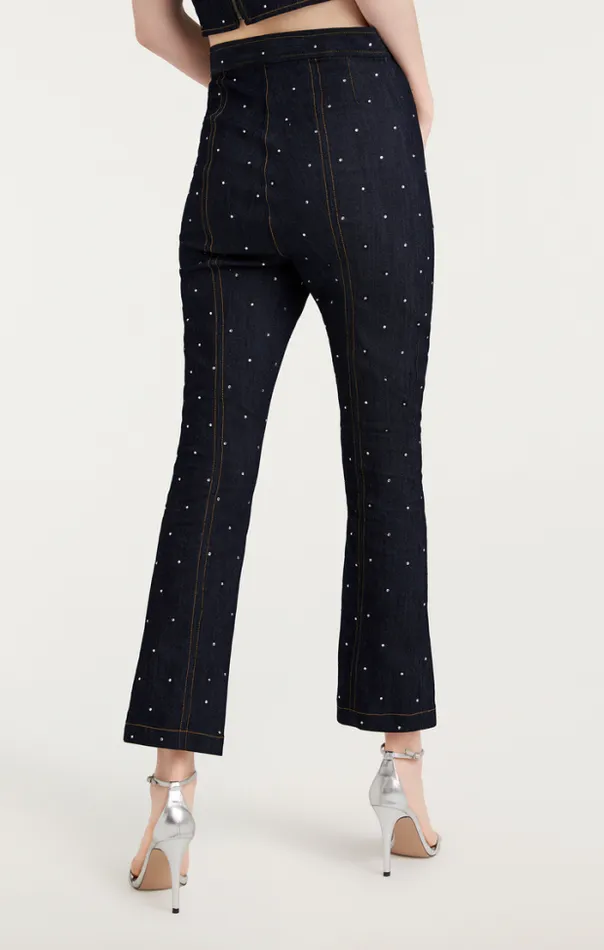 Cinq A Sept Pants Women Ditsy Rhinestone Ora Pant Indigo
