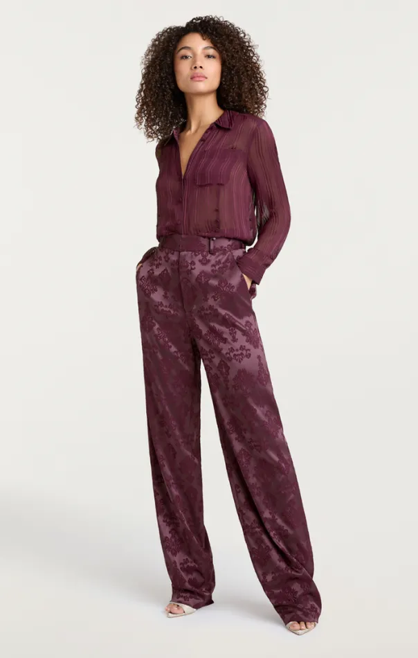 Cinq A Sept Pants Women Jacquard Collins Pant Dark Fig