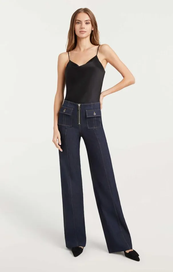 Cinq A Sept Pants Women Long Azure Pant Indigo