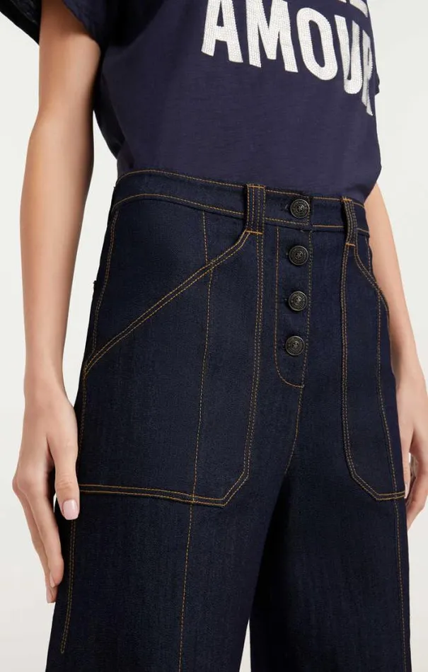 Cinq A Sept Pants Women Long Benji Pant Indigo