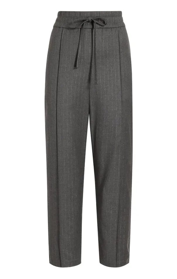 Cinq A Sept Pants Women Lurex Pinstripe Adalie Pant Charcoal