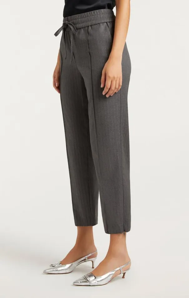 Cinq A Sept Pants Women Lurex Pinstripe Adalie Pant Charcoal