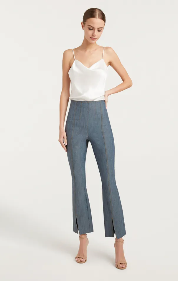 Cinq A Sept Pants Women Reverse Denim Laurie Pant Light Indigo