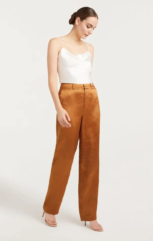 Cinq A Sept Pants Women Satin Kasid Pant Pecan