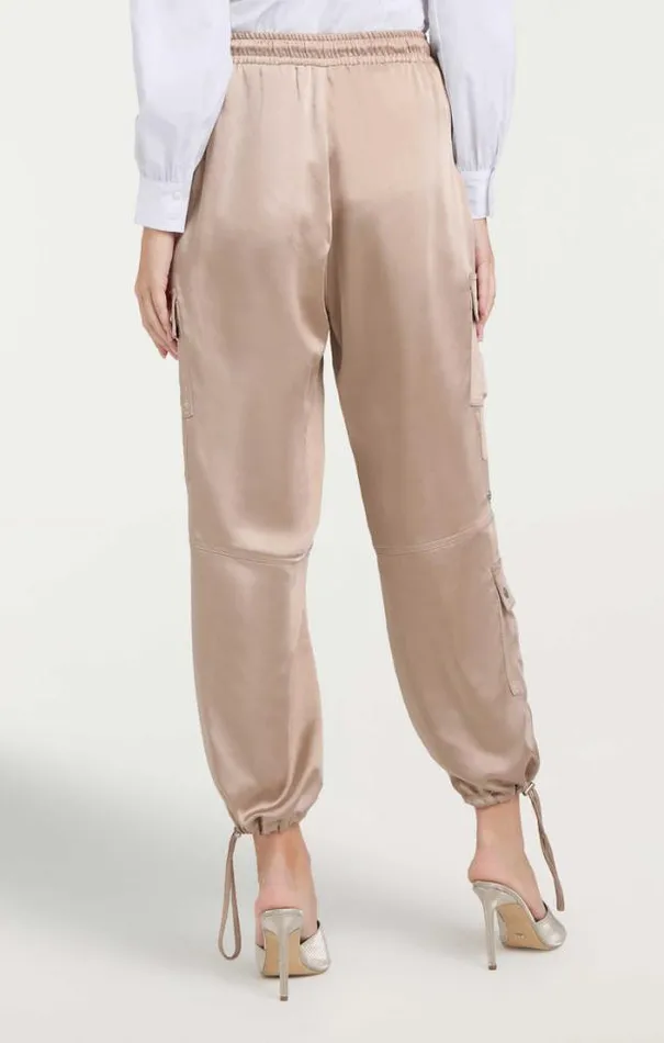 Cinq A Sept Pants Women Satin Nitsan Parachute Pant Oyster