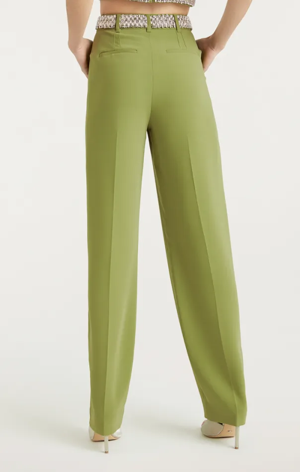 Cinq A Sept Pants Women Stacked Jewelry Embellished Collins Pant Moss