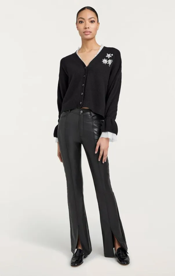 Cinq A Sept Pants Women Vegan Leather Shanis Pant Black