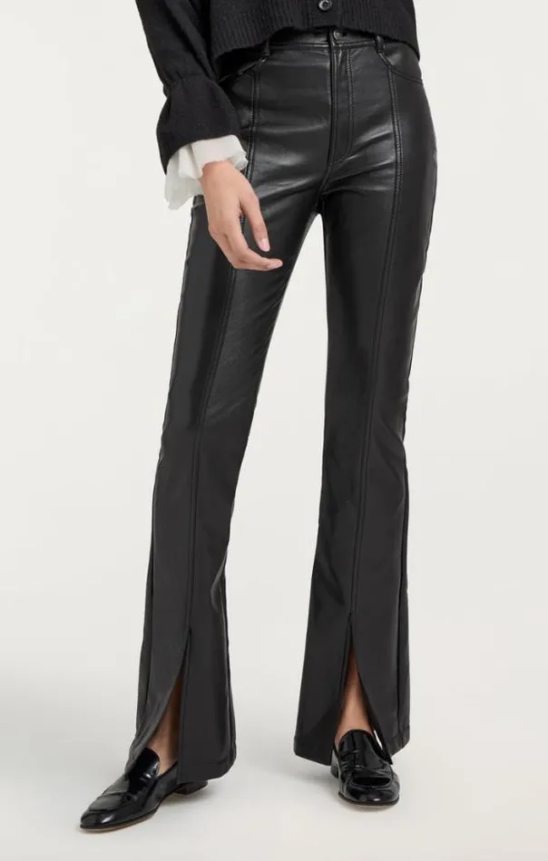 Cinq A Sept Pants Women Vegan Leather Shanis Pant Black