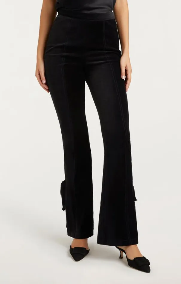 Cinq A Sept Pants Women Velvet Long Lou Pant Black