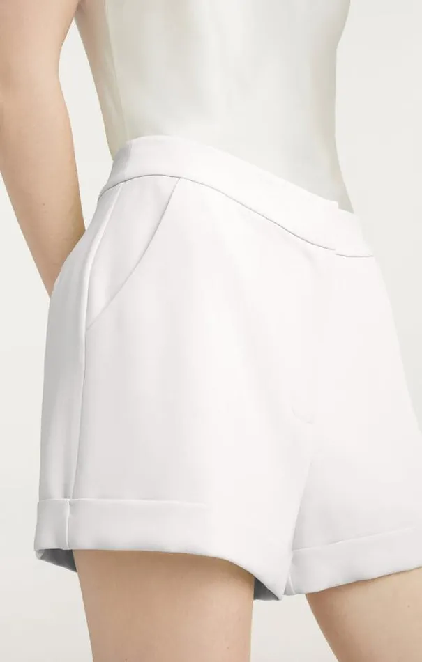 Cinq A Sept Shorts Women Crepe Elaine Short Ivory