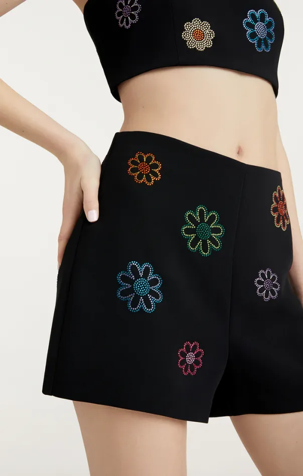Cinq A Sept Shorts Women Heatset Daisies Alissa Short Black